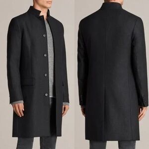 All Saints Moylan Hounstooth Wool Coat